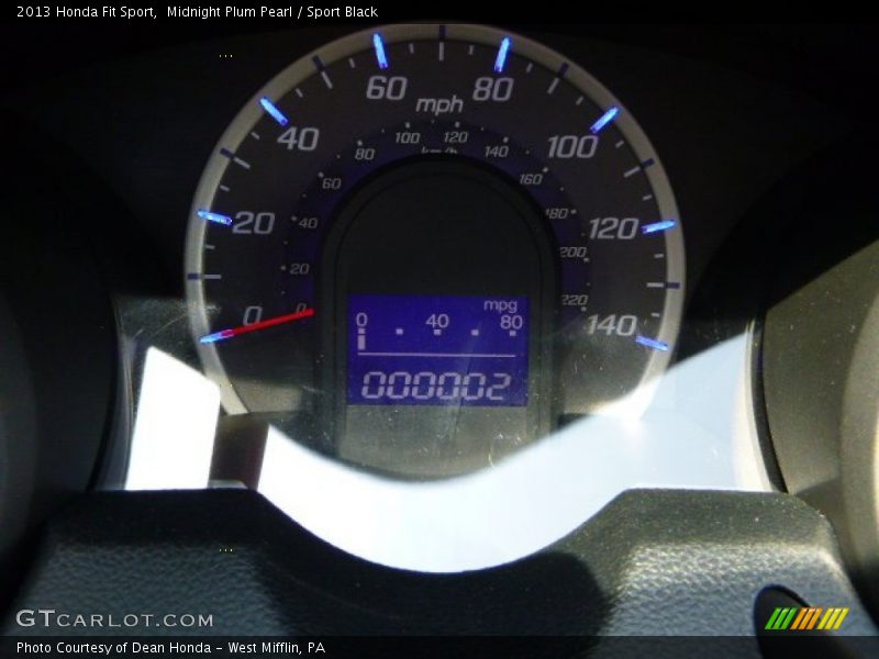 Midnight Plum Pearl / Sport Black 2013 Honda Fit Sport