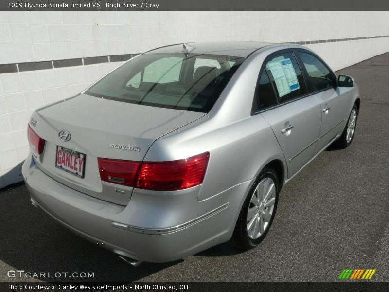 Bright Silver / Gray 2009 Hyundai Sonata Limited V6