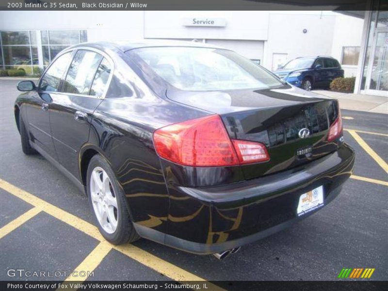 Black Obsidian / Willow 2003 Infiniti G 35 Sedan