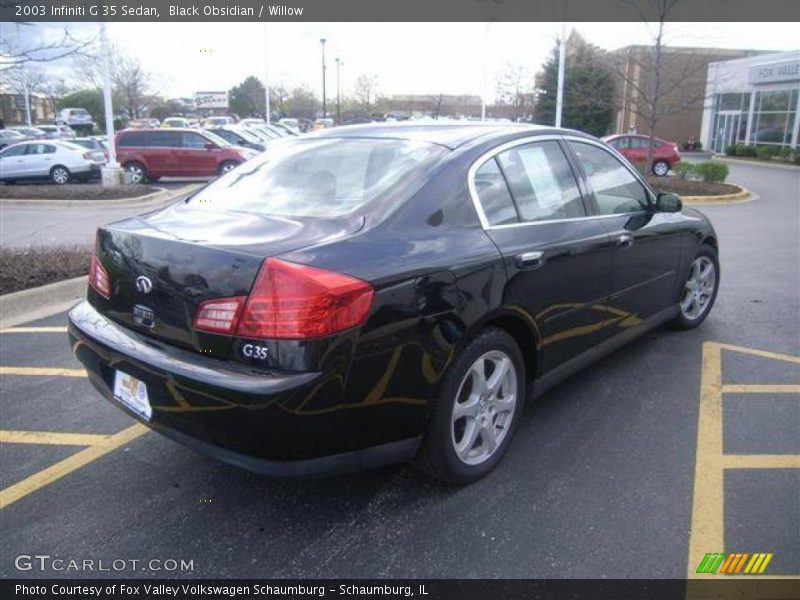 Black Obsidian / Willow 2003 Infiniti G 35 Sedan