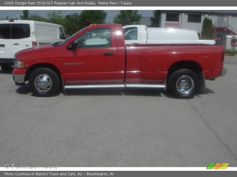 Flame Red / Taupe 2005 Dodge Ram 3500 SLT Regular Cab 4x4 Dually