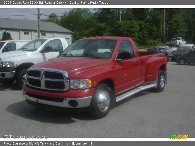 Flame Red / Taupe 2005 Dodge Ram 3500 SLT Regular Cab 4x4 Dually