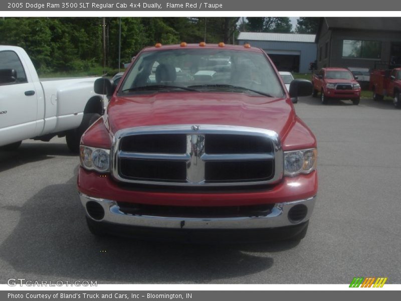 Flame Red / Taupe 2005 Dodge Ram 3500 SLT Regular Cab 4x4 Dually
