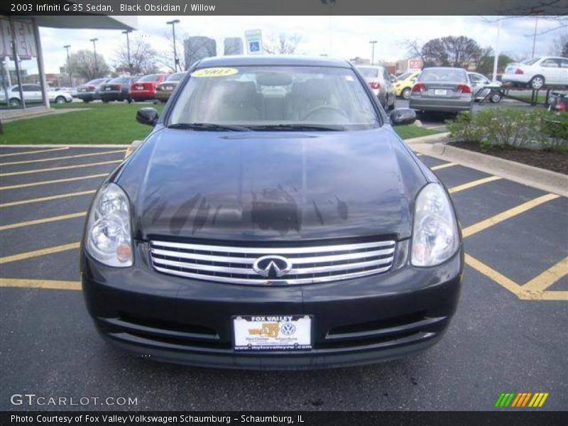 Black Obsidian / Willow 2003 Infiniti G 35 Sedan