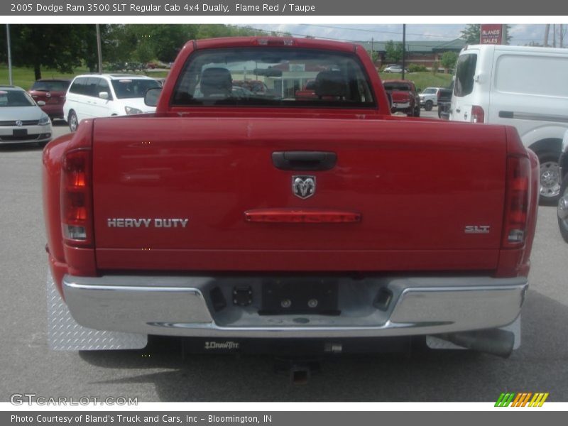 Flame Red / Taupe 2005 Dodge Ram 3500 SLT Regular Cab 4x4 Dually