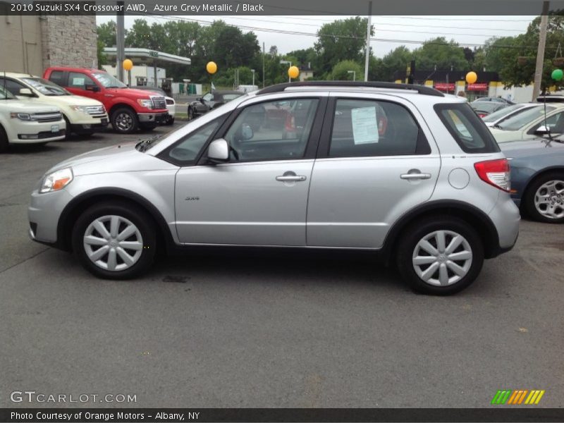 Azure Grey Metallic / Black 2010 Suzuki SX4 Crossover AWD