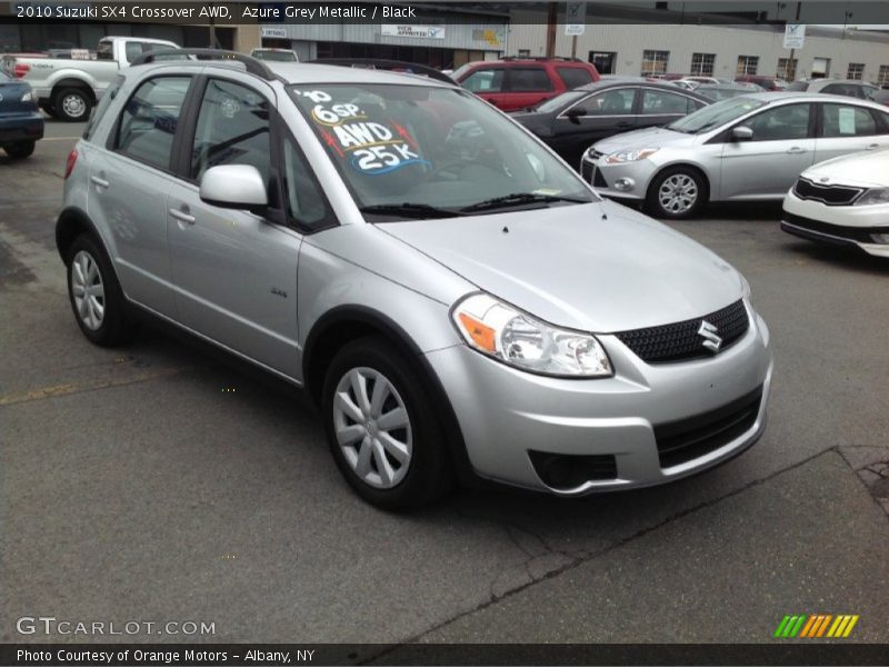 Azure Grey Metallic / Black 2010 Suzuki SX4 Crossover AWD
