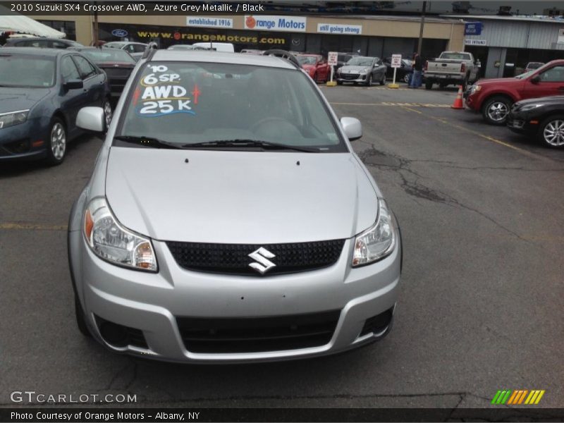 Azure Grey Metallic / Black 2010 Suzuki SX4 Crossover AWD