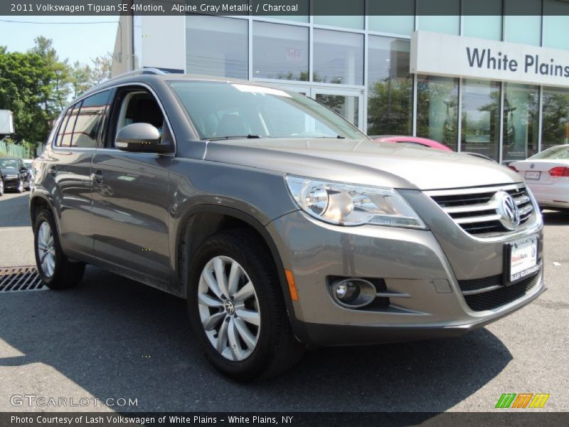 Alpine Gray Metallic / Charcoal 2011 Volkswagen Tiguan SE 4Motion