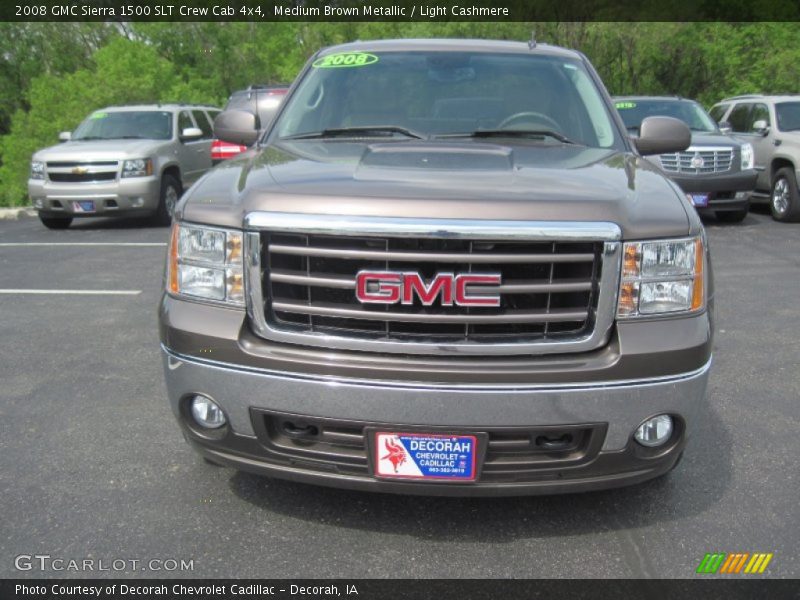 Medium Brown Metallic / Light Cashmere 2008 GMC Sierra 1500 SLT Crew Cab 4x4