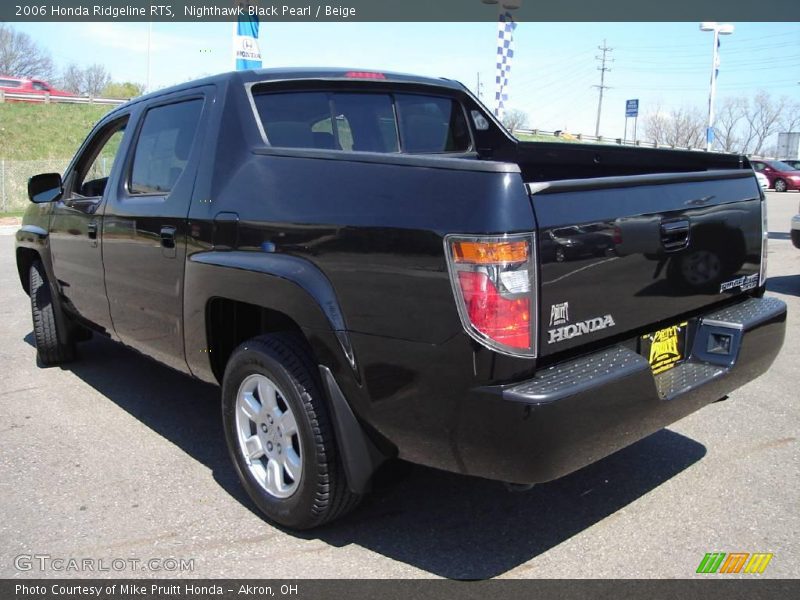 Nighthawk Black Pearl / Beige 2006 Honda Ridgeline RTS