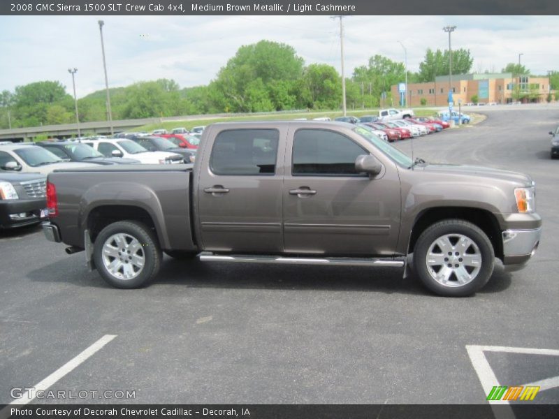 Medium Brown Metallic / Light Cashmere 2008 GMC Sierra 1500 SLT Crew Cab 4x4