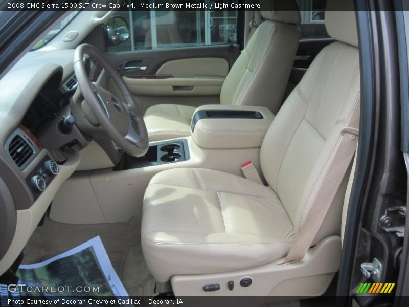 Medium Brown Metallic / Light Cashmere 2008 GMC Sierra 1500 SLT Crew Cab 4x4