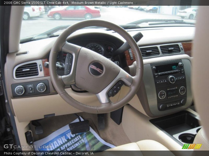 Medium Brown Metallic / Light Cashmere 2008 GMC Sierra 1500 SLT Crew Cab 4x4