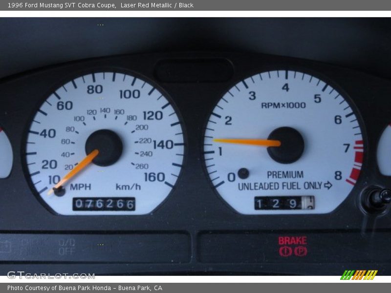  1996 Mustang SVT Cobra Coupe SVT Cobra Coupe Gauges