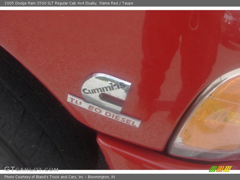 Flame Red / Taupe 2005 Dodge Ram 3500 SLT Regular Cab 4x4 Dually