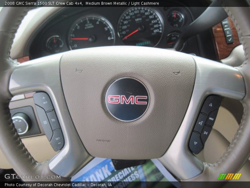 Medium Brown Metallic / Light Cashmere 2008 GMC Sierra 1500 SLT Crew Cab 4x4