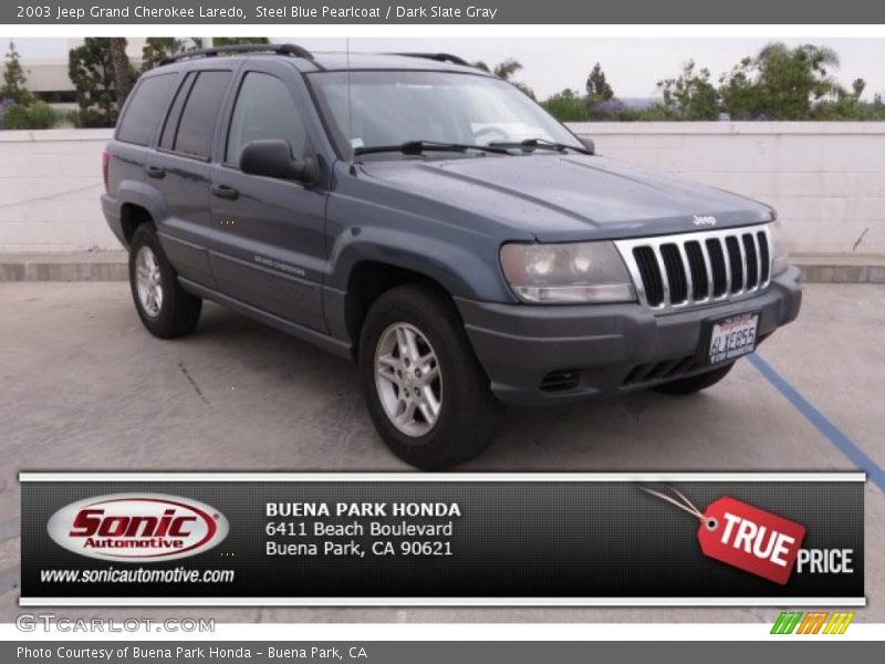 Steel Blue Pearlcoat / Dark Slate Gray 2003 Jeep Grand Cherokee Laredo