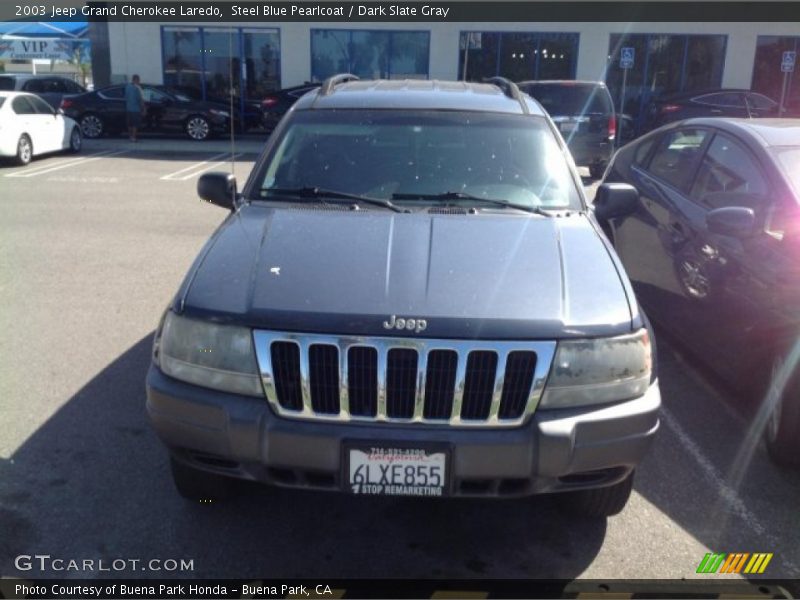 Steel Blue Pearlcoat / Dark Slate Gray 2003 Jeep Grand Cherokee Laredo
