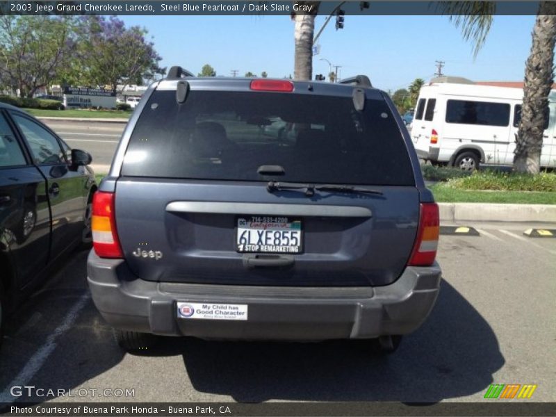 Steel Blue Pearlcoat / Dark Slate Gray 2003 Jeep Grand Cherokee Laredo
