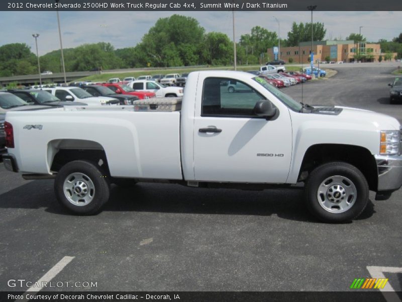 Summit White / Dark Titanium 2012 Chevrolet Silverado 2500HD Work Truck Regular Cab 4x4