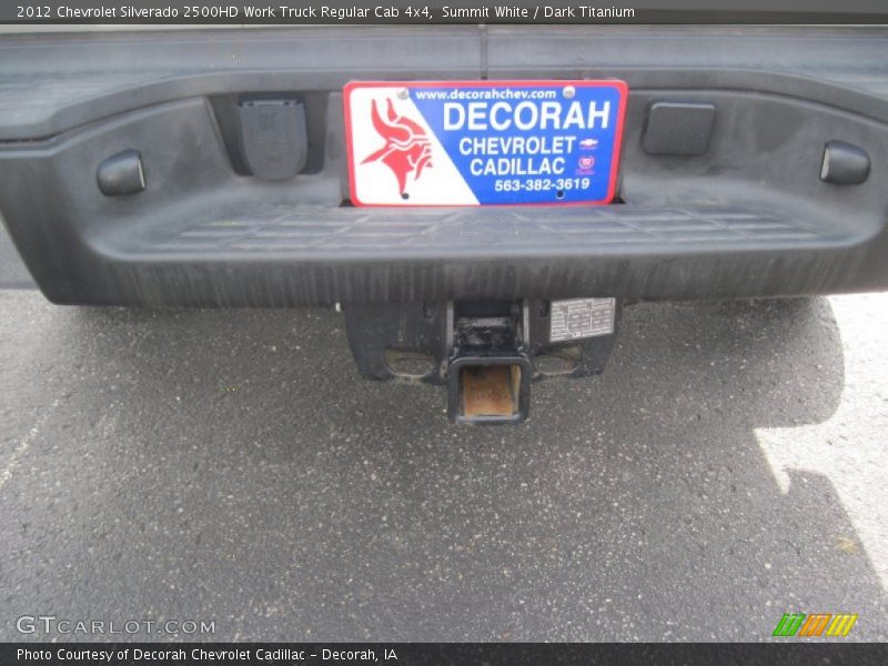 Summit White / Dark Titanium 2012 Chevrolet Silverado 2500HD Work Truck Regular Cab 4x4