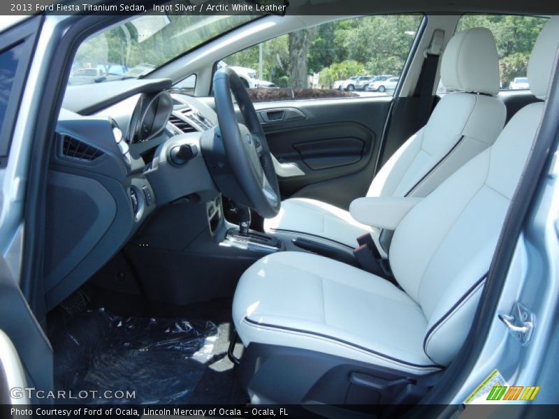 Front Seat of 2013 Fiesta Titanium Sedan