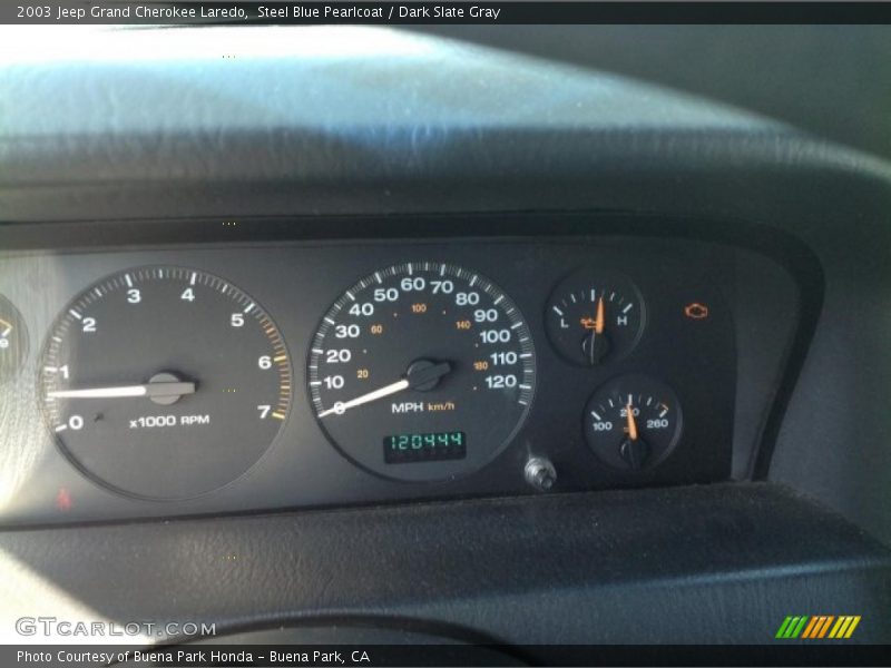 Steel Blue Pearlcoat / Dark Slate Gray 2003 Jeep Grand Cherokee Laredo