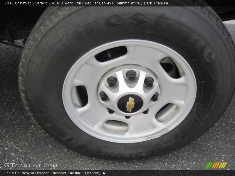 Summit White / Dark Titanium 2012 Chevrolet Silverado 2500HD Work Truck Regular Cab 4x4