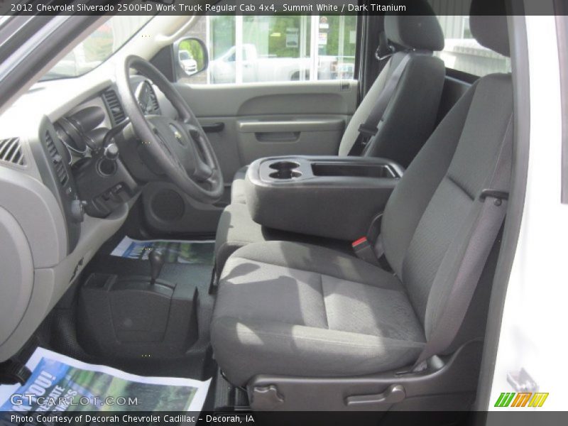 Summit White / Dark Titanium 2012 Chevrolet Silverado 2500HD Work Truck Regular Cab 4x4