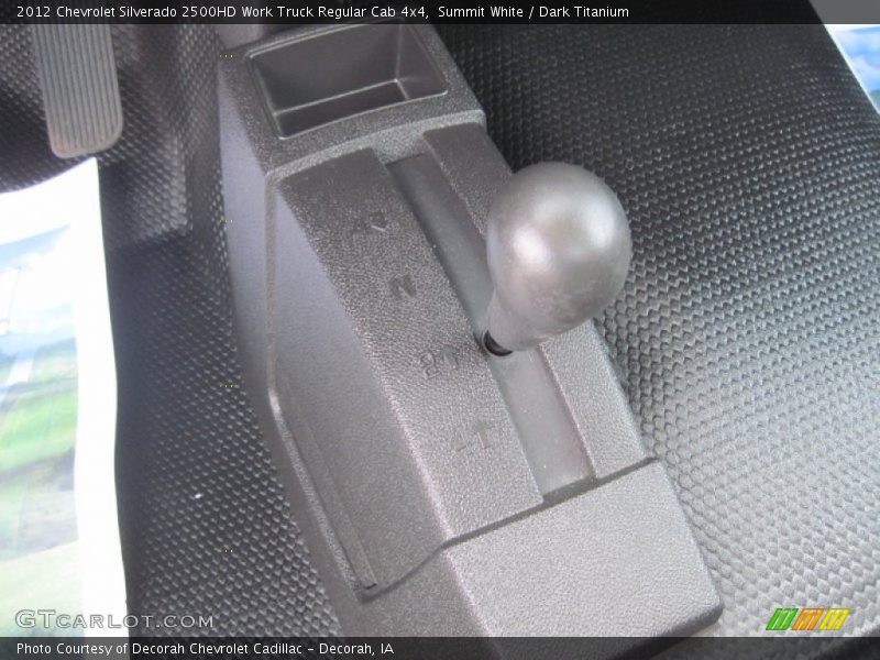 Summit White / Dark Titanium 2012 Chevrolet Silverado 2500HD Work Truck Regular Cab 4x4