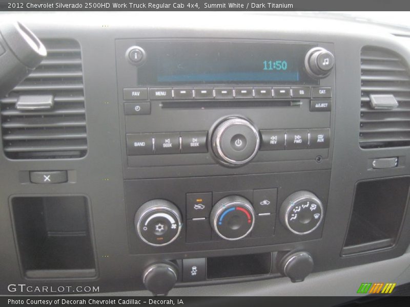 Summit White / Dark Titanium 2012 Chevrolet Silverado 2500HD Work Truck Regular Cab 4x4