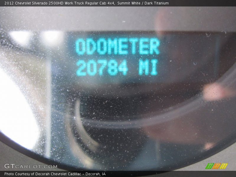 Summit White / Dark Titanium 2012 Chevrolet Silverado 2500HD Work Truck Regular Cab 4x4
