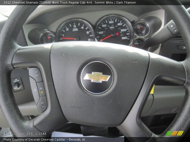 Summit White / Dark Titanium 2012 Chevrolet Silverado 2500HD Work Truck Regular Cab 4x4