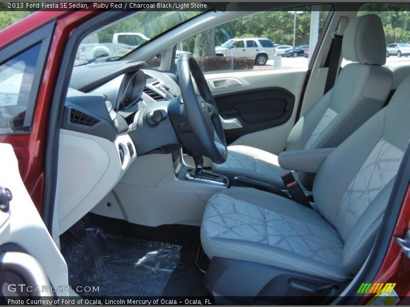 Ruby Red / Charcoal Black/Light Stone 2013 Ford Fiesta SE Sedan