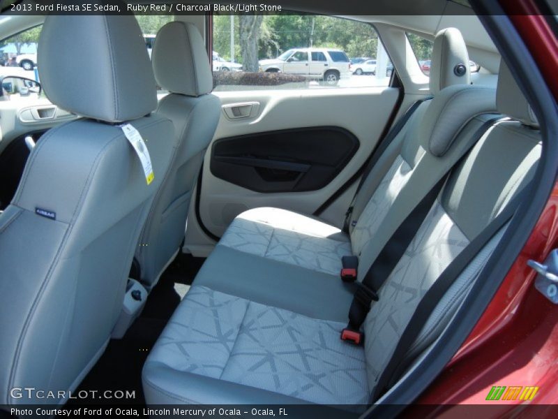 Ruby Red / Charcoal Black/Light Stone 2013 Ford Fiesta SE Sedan