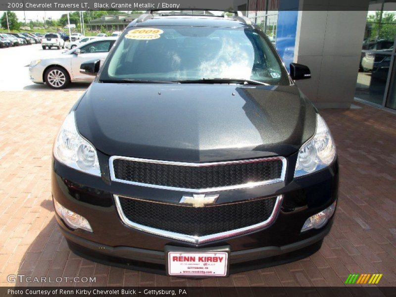 Black Granite Metallic / Ebony 2009 Chevrolet Traverse LT