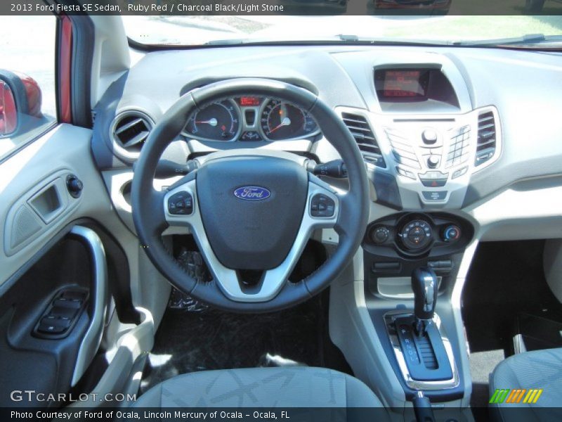 Ruby Red / Charcoal Black/Light Stone 2013 Ford Fiesta SE Sedan