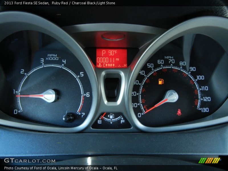 Ruby Red / Charcoal Black/Light Stone 2013 Ford Fiesta SE Sedan