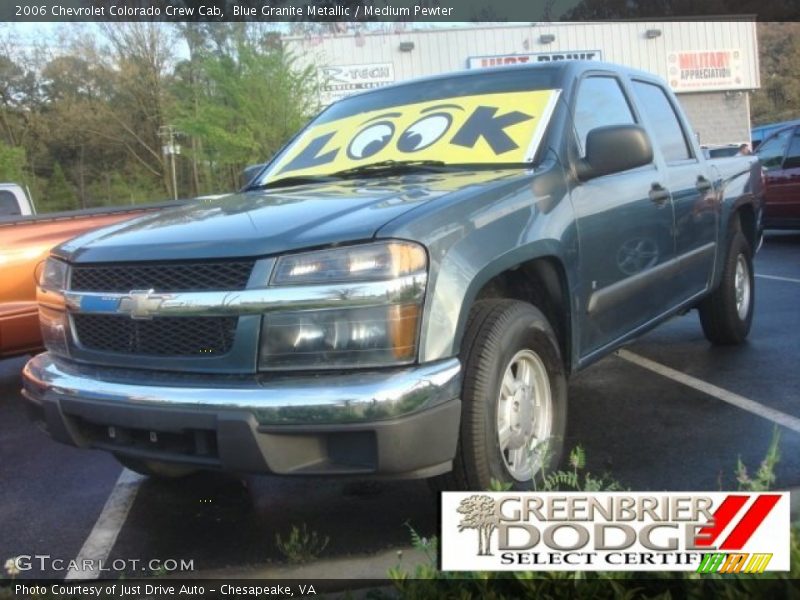 Blue Granite Metallic / Medium Pewter 2006 Chevrolet Colorado Crew Cab