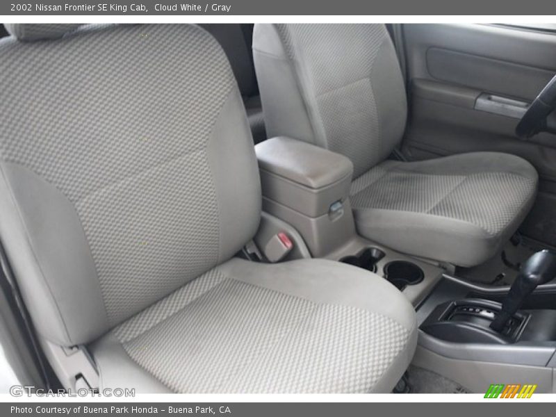 Cloud White / Gray 2002 Nissan Frontier SE King Cab