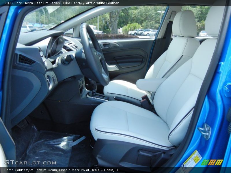 Front Seat of 2013 Fiesta Titanium Sedan