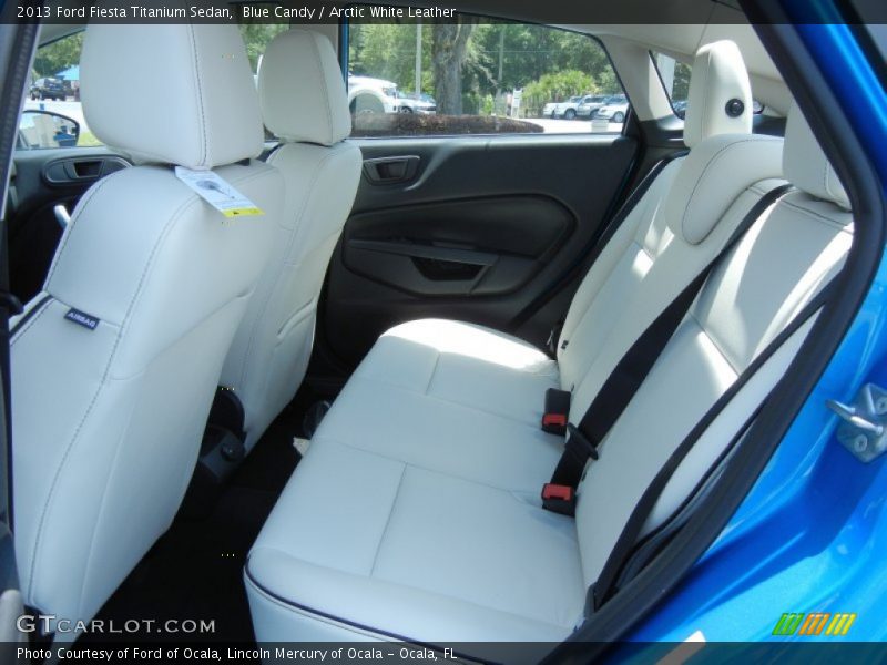 Rear Seat of 2013 Fiesta Titanium Sedan