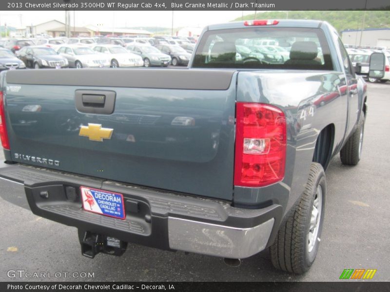 Blue Granite Metallic / Dark Titanium 2013 Chevrolet Silverado 3500HD WT Regular Cab 4x4