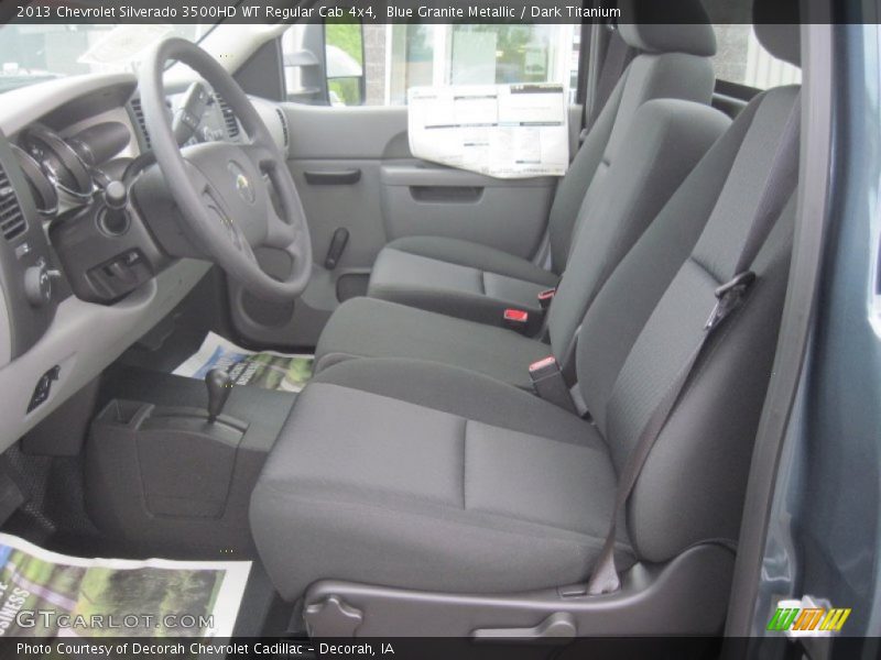 Blue Granite Metallic / Dark Titanium 2013 Chevrolet Silverado 3500HD WT Regular Cab 4x4