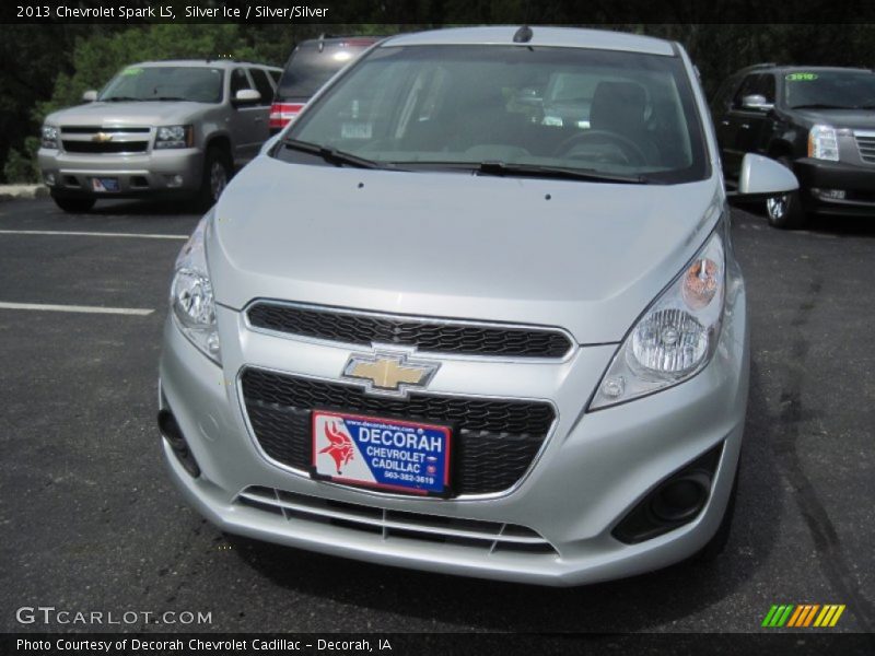 Silver Ice / Silver/Silver 2013 Chevrolet Spark LS