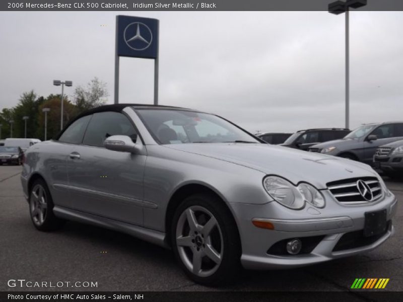 Iridium Silver Metallic / Black 2006 Mercedes-Benz CLK 500 Cabriolet