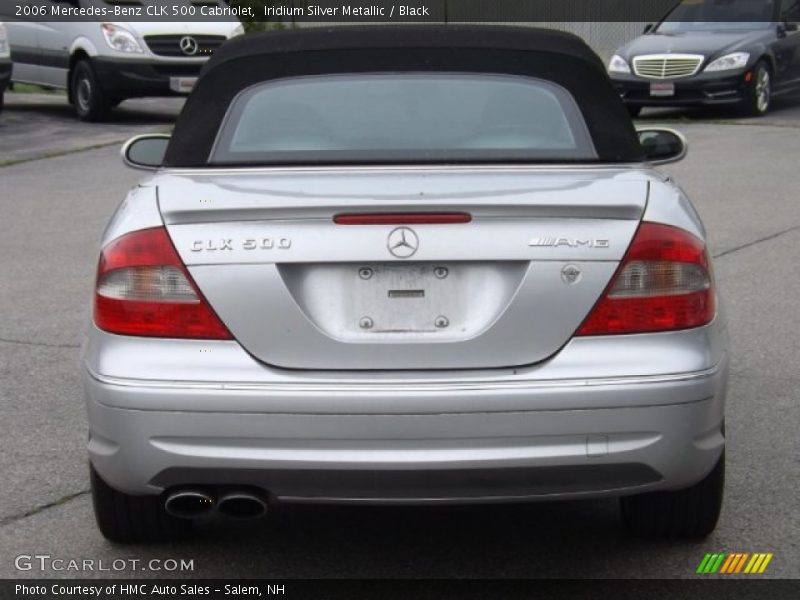 Iridium Silver Metallic / Black 2006 Mercedes-Benz CLK 500 Cabriolet