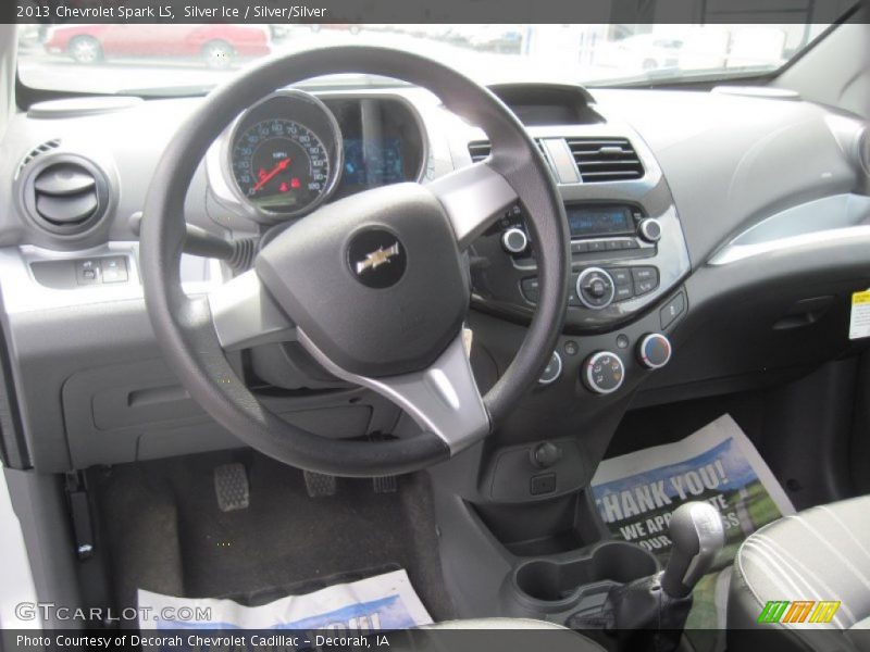 Silver Ice / Silver/Silver 2013 Chevrolet Spark LS