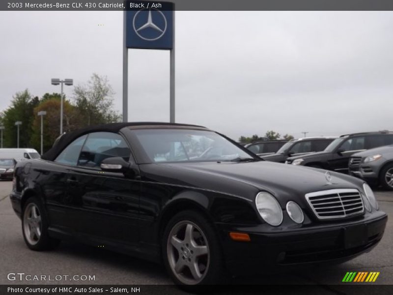 Black / Ash 2003 Mercedes-Benz CLK 430 Cabriolet